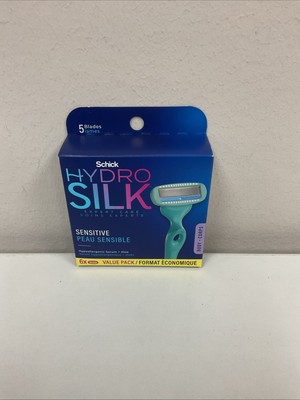 Schick Hydro Silk Sensitive Razor Blade Refills, 6 Count B23-89