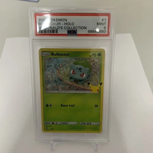 Bulbasaur 001/025 McDonald's 25th Anniversary Holo PSA 9