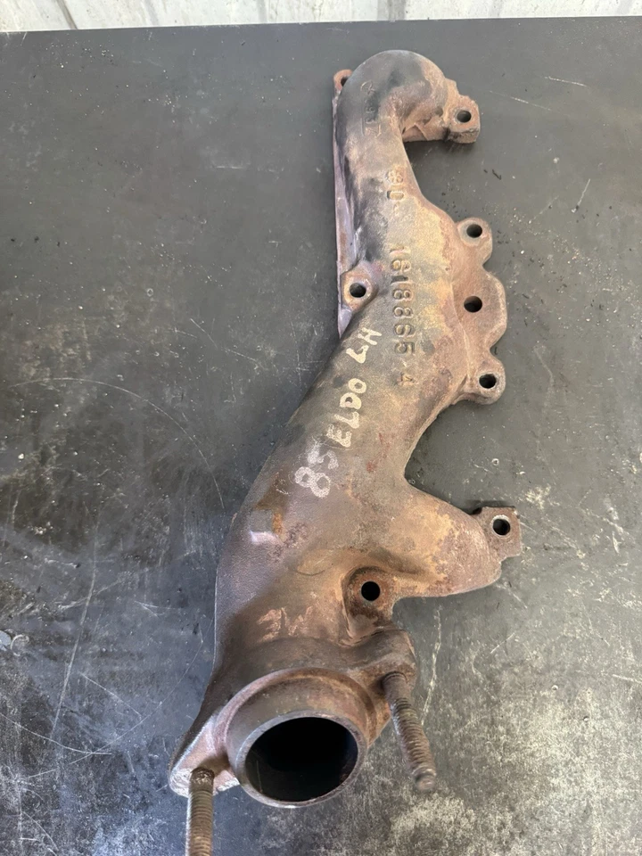 Original Cadillac Eldorado 1985 4.1L Exhaust Manifold (Part #1618865) - Image 2 of 4