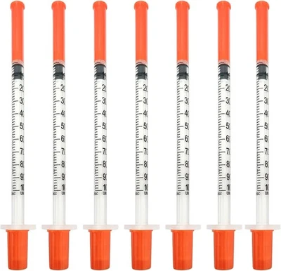 Hautllaif 20 Pack 1Ml 31G 0.3X13Mm Plastic Multiple Uses Measuring Tools