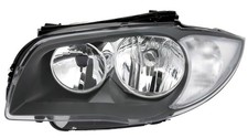 Scheinwerfer links f�r BMW E81 E82 E87 E88 1er in Schwarz Halogen H7 H7 LWR