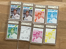1977 OPC (Topps?) Baseball - Progressive Proof - full set of 8 - John Scott