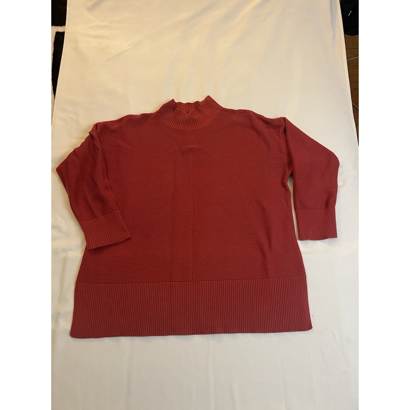 Talbots Cotton Blend Mockneck Pullover Turtleneck… - image 6