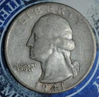 1941 D Washington Silver Quarter  Exact Coin Shown {{{B379