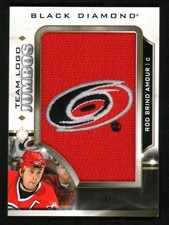 2023-24 Black Diamond Jumbo Patches Team Logo Gold #TLRB Rod Brind'Amour /15