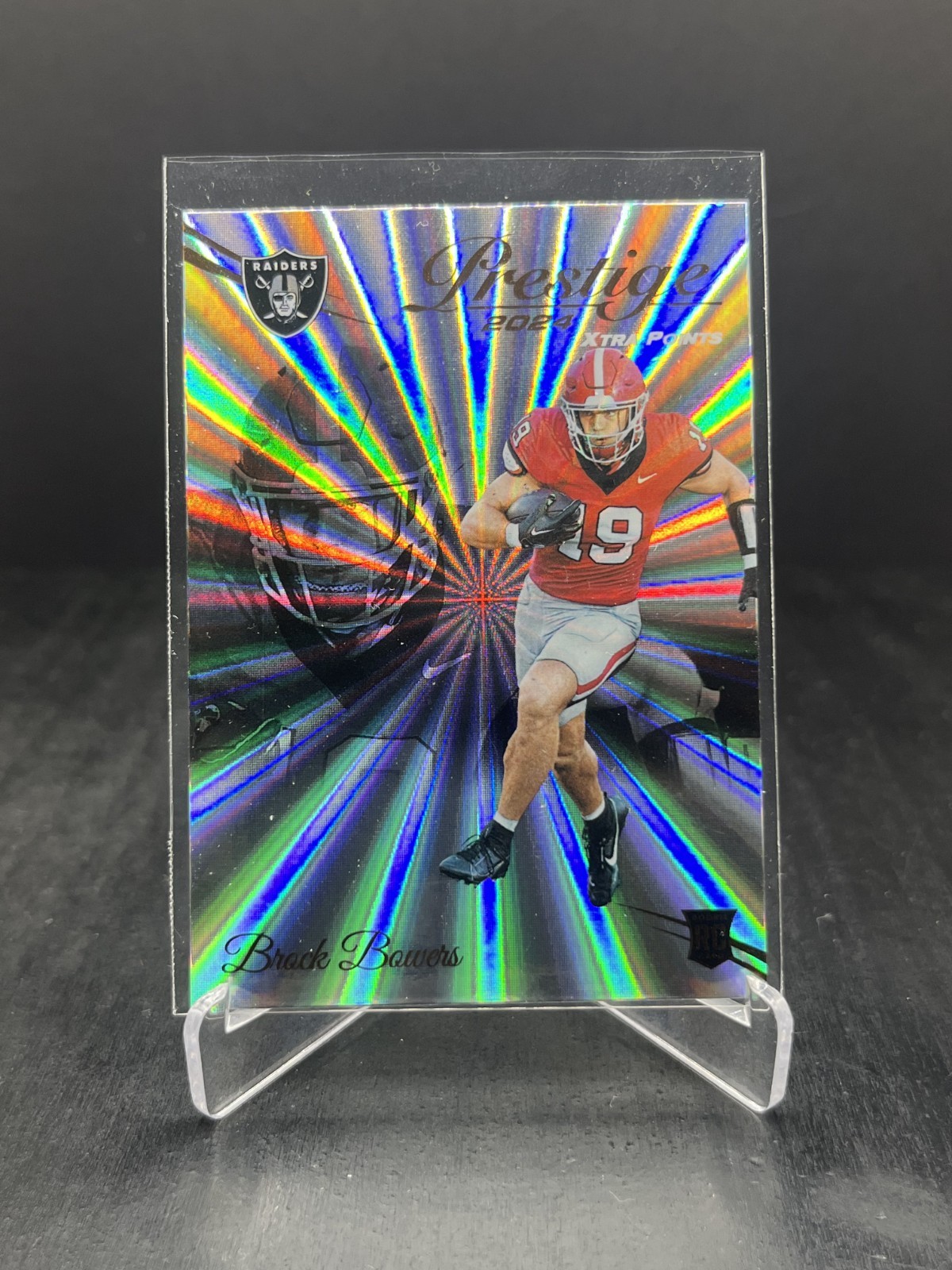 2024 Panini Prestige Football Brock Bowers Xtra Points Sunburst #305