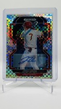 2022 Panini Prizm Draft Picks - Josh Hood #PDP186 Power Plaid Prizm Auto /17