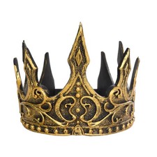 Regal King's Crown,Adjustable Royal Crown Prince Tiara,Medieval King Costume Acc