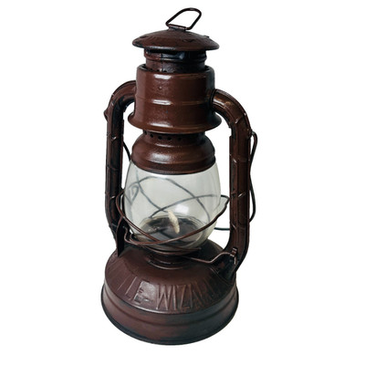 Vintage Dietz Little Wizard Lantern Railroad Style Colored Brown