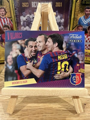 Panini Values Exclusive Fc Barcelona. Messi Xavi Iniesta. Wir wollen den Ball!
