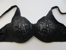Wacoal 65547 Silver Halo Lace Full Figure UW Bra Black 40D U99.D40