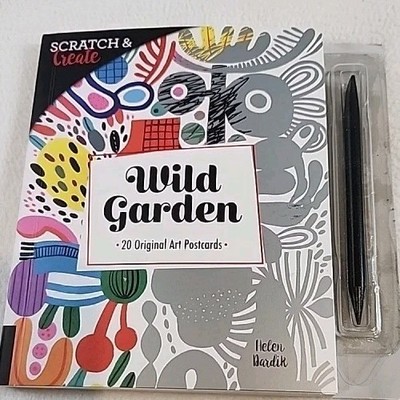 Scratch and Create: Wild Garden : 20 Original Art Postcards by Helen Dardik...