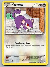 2012 POKEMON RATTATA BOUNDARIES CROSSED 104/149 C LP A80441 FREE S&H