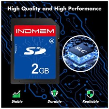 High Speed 2GB Class 4 SD Card 2 Pack Flash Memory 2G SLC