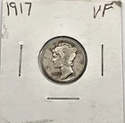 1917  Mercury Dime - 110 Years Old!!  ☆ BELOW SILVER VALUE ☆