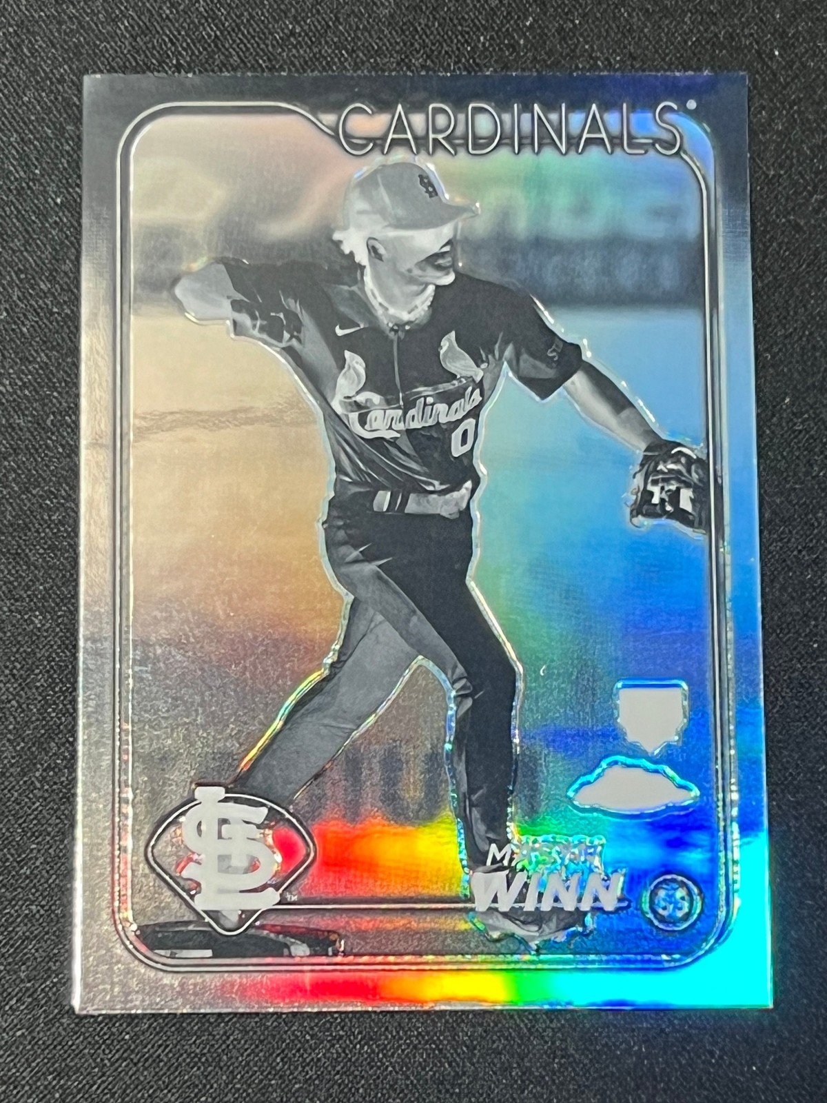 2024 Topps CHROME MASYN WINN NEGATIVE REFRACTOR #189 CARDINALS RC