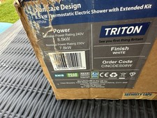 Triton Omnicare Design Thermostatic Electric Shower 8.5kW White/Grey