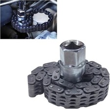 Automotive Oil Filter Chain Wrench Adjustable Pipe Wrench Spanner Double Chain