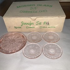 Mosser Pink Jennifer Glass  4 Miniature Set