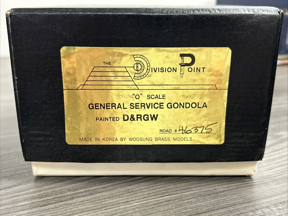 Division Point O Scale Brass General Service Gondola D&RGW #46375 NIB! - Image 2 of 4