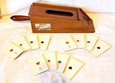 Dal Negro - Eleganter SABOT Le Banquier aus Holz, mit 3 Baccarat Kartendecks