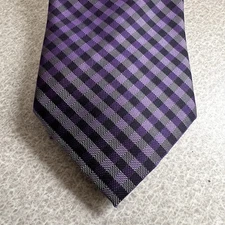 BERGAMO NEW YORK Necktie  Purple/Lilac/ Black Tie
