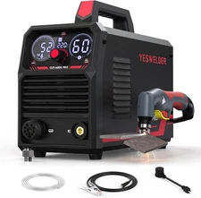 60Amp Plasma Cutter, 110/220V Dual Voltage, Digital Display, Non-Touch Pilot Arc