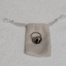 Vintage Tiger  s Eye Oval Cabochon Ring Size 5 Unmarked Silver Artisan READ