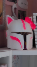Helm inspiriert  Mandalorian Hello Kitty 3D Cosplay Fan Prop Deko