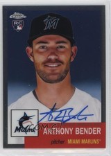 2022 Topps Chrome Platinum Anniversary Anthony Bender #CPA-ABE Auto 0x2a