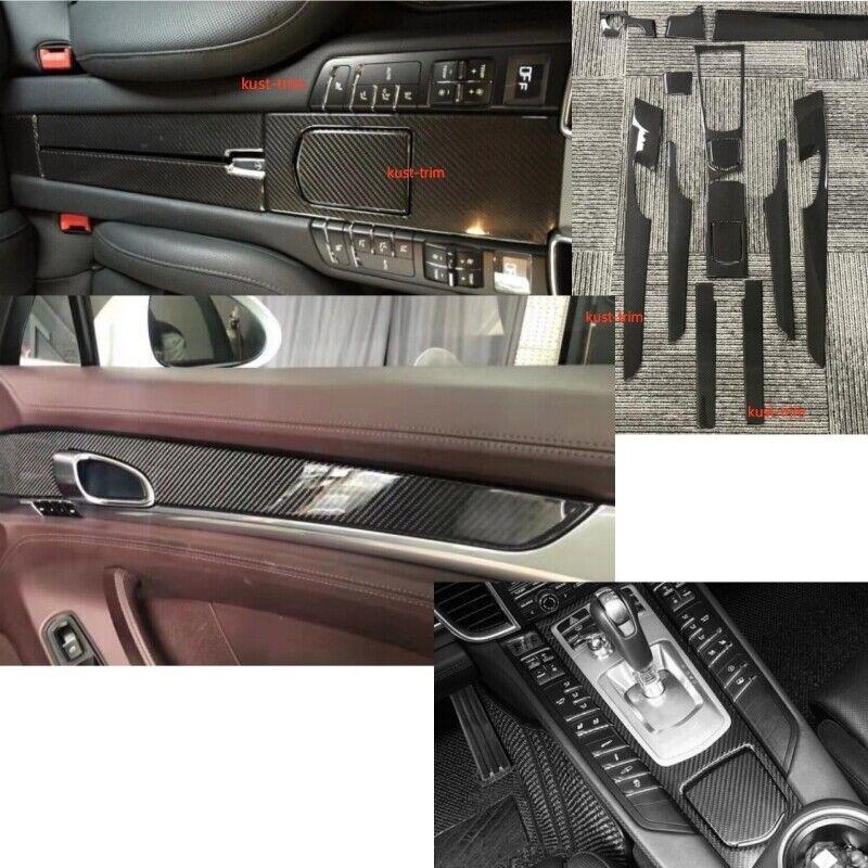 For Porsche Panamera 970 10-16 Carbon Fiber Car Interior Trim Sets