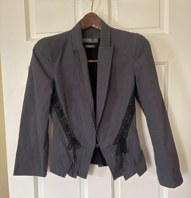 ジャケット MCQUEEN Nappa blazer Alexander McQueen Zip Sleeve Blazer in Black | LN-CC