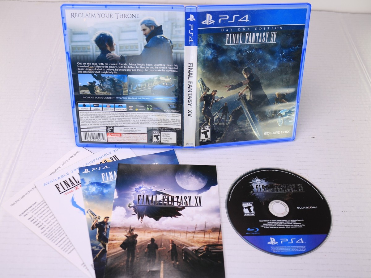 Final Fantasy XV 15 PS4 Day One Edition - Complete - Playstation 4