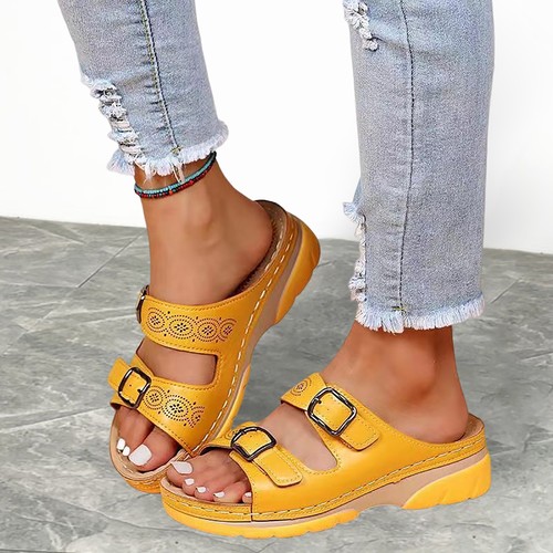 1 Pair Indoor Slippers Hollow Pattern Footwear Women Summer Casual Sandals