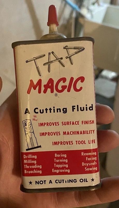 Vintage Tap Magic A cutting fluid 4 oz. tin empty USA