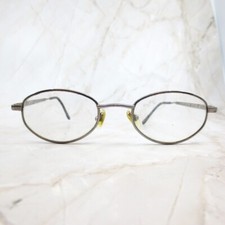 On-Guard Eyeglasses Frame 00-093 Unisex Adults Silver Metal Full Rim Oval 135