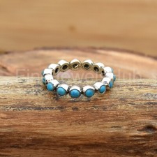 Turquoise Ring, 925 Sterling Silver Ring, Handmade Ring, Boho Ring, Gift For Her