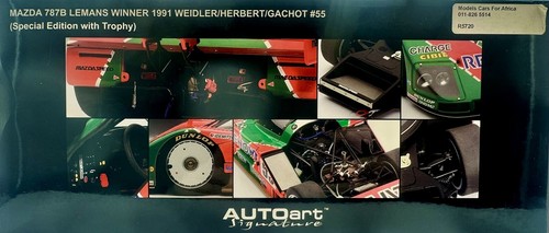 AUTOART 1:18 - MAZDA 787B - 1991 LEMANS WINNER - SIGNATURE EDITION - COMPLETE - Picture 19 of 24
