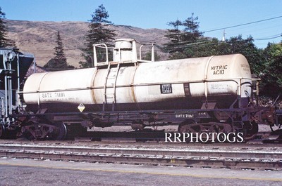 RAILROAD PRINT GENERAL AM TRANSP GATX SINGLE DOME TANK CAR #71181