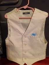 Nautica Boys Dress Vest Size 7 Color Beige