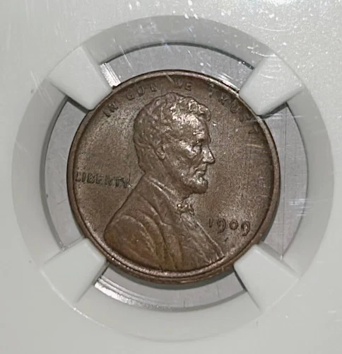 1909 VDB Lincoln Cent NGC MS 62 BN
