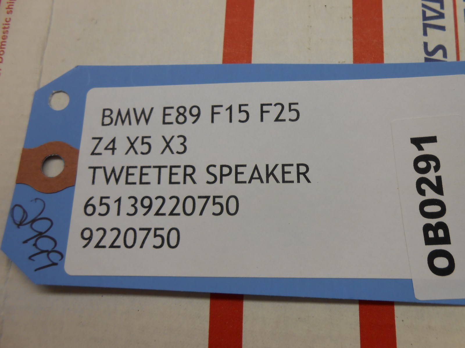 bmw e89 f15 f25 z4 x5 x3 tweeter speaker 65139220750 9220750  