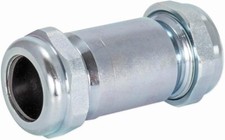 4-3/8 Inch Long Pattern Compression Coupling 1 Inch IPS Galvanized Steel 2056