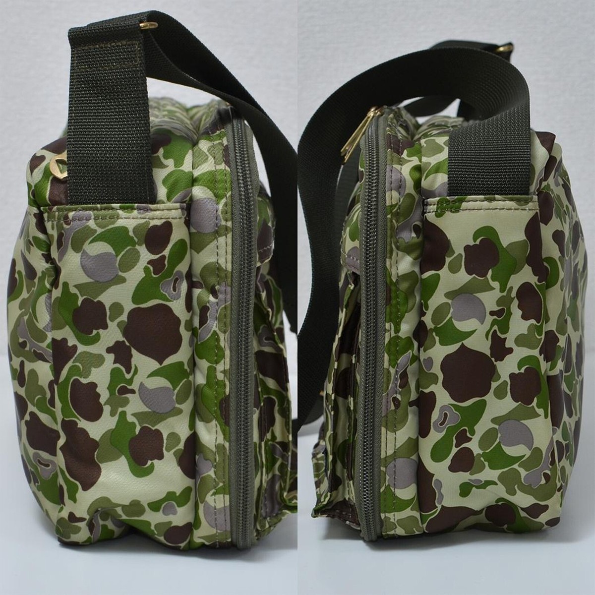 新品未使用品タグ無しJOE PORTERスヌーピー刺繍ボストンバッグカモフラ迷彩 Very good condition Porter Joe Porter Snoopy Boston bag 2way