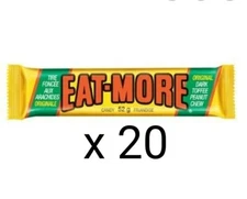 20 x EAT-MORE Chocolate Candy Bar Hershey Canadian 52g each