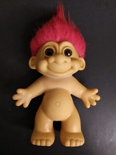 Vintage Russ 7  Troll Doll Red Hair Brown Eyes RARE