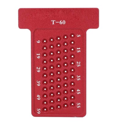 T-Typ Ritzlehre, T-60 79x58x9 mm Holzbearbeitung T-Typ Anreißnadel Aluminium