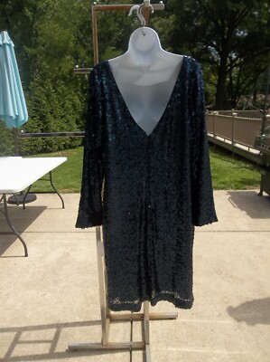 jessica simpson sequin dress Jessica Simpson Long Formal Sequin Dress Gold With Side Slits Size 12
