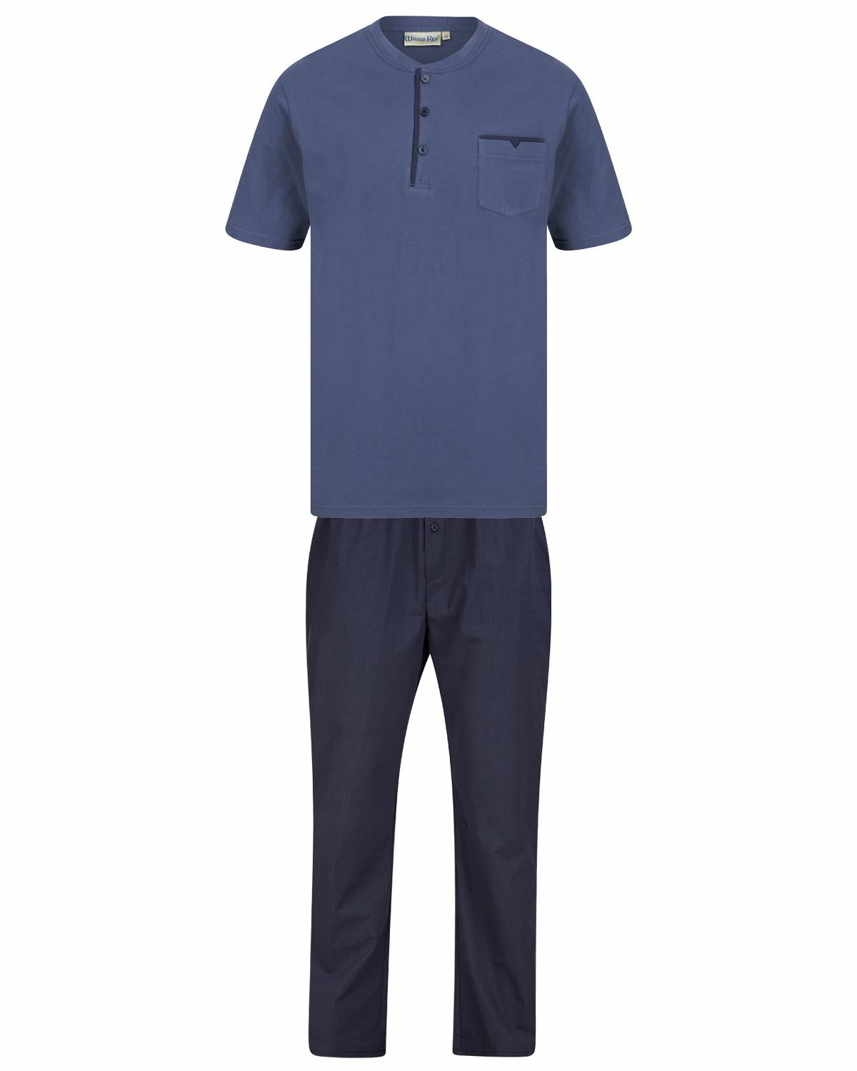 Walker Reid Cotton Pyjamas Short Sleeve Long Pyjama Set
