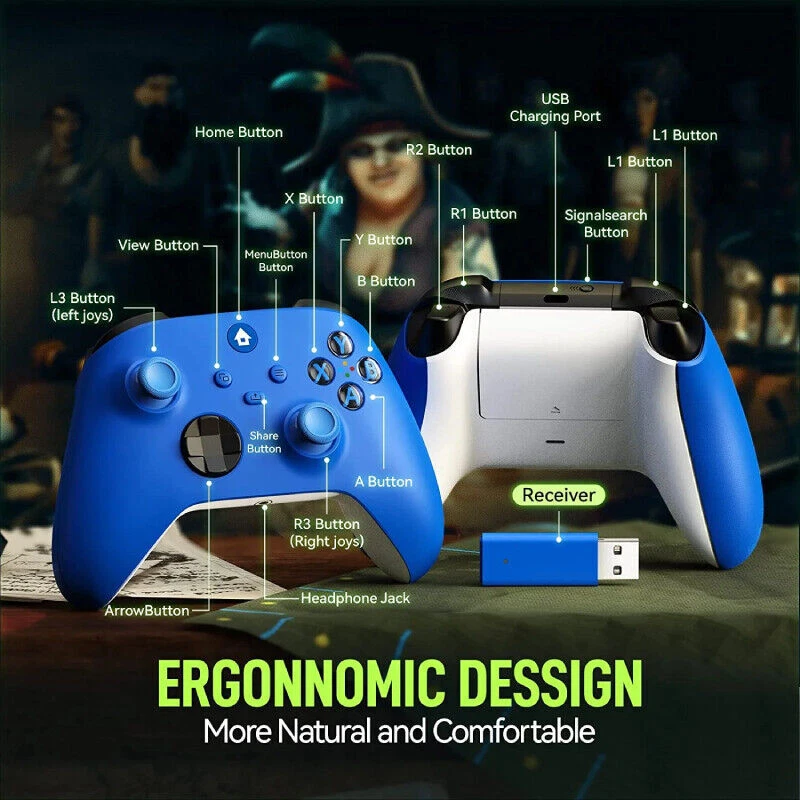 Wireless Controller for Xbox One, Xbox One X/S, Xbox Series X/S, PC -Newest - Image 4 of 4